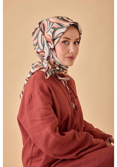 Silk Home Twill İpek Eşarp 11471-39 Bordo, Pembe, Su Yeşili, Beyaz