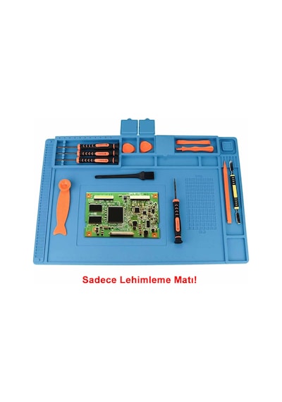 300mm X 450mm Silikon Lehimleme Matı Telefon Laptop Saat Onarım Tamir Antistatik Isıya Dayanıklı
