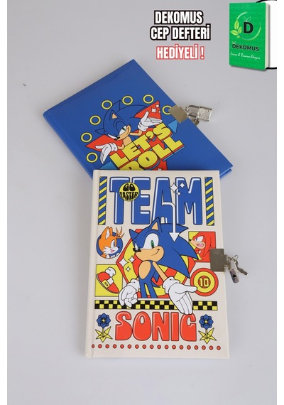X Dekomus "speed Force Collection" Lisanslı Sonic Kilitli Hatıra Defteri