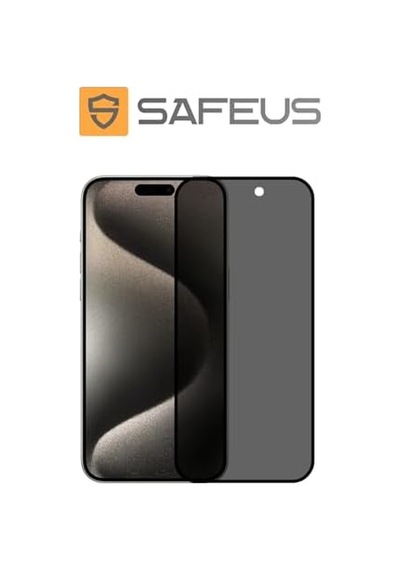 Tam Kaplayan Hayalet Parmak İzi Bırakmayan Safir Ekran Koruyucu Cam, İphone 15 Pro Max İle Uyumlu