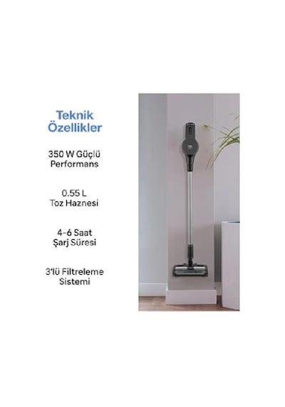 Fakir Inovator 6158 Purple Şarjlı Dikey Süpürge