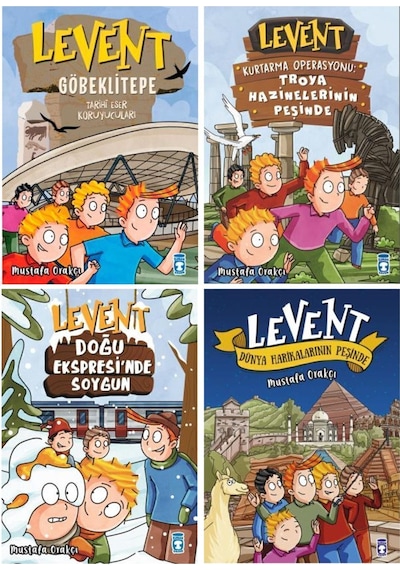 Levent Serisi 4'lü Set / Göbeklitepe -troya Hazinelerinin Peşinde - Doğu Ekspresi'nde Soygun - Dünya