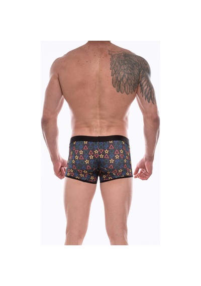 COjans Erkek Desenli Mini Boxer Çok Renkli