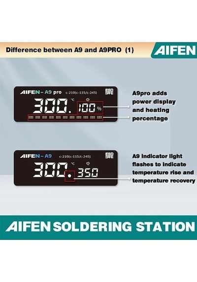 Aifen A9 Pro Kalem Lehim İstasyonu Tek Kol 3 Uç Hediyelidir Aifen A9 Pro Kalem Lehim İstasyonu Tek Kol 3 Uç Hediyelidir