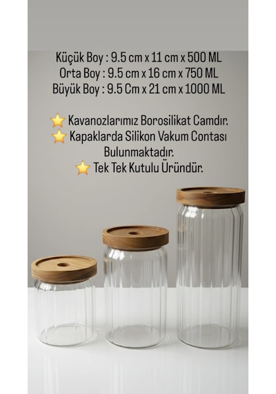 Akasya Kapaklı Yuvarlak 3'lü Cam Kavanoz Seti -balsa 3 Boy Vakumlu Akasya Kapaklı Cam Kavanoz Seti Açık Kahverengi - Şeffaf Akasya Kapaklı Yuvarlak 3'lü Cam Kavanoz Seti -balsa 3 Boy Vakumlu Akasya Kapaklı Cam Kavanoz Seti Açık Kahverengi - Şeffaf