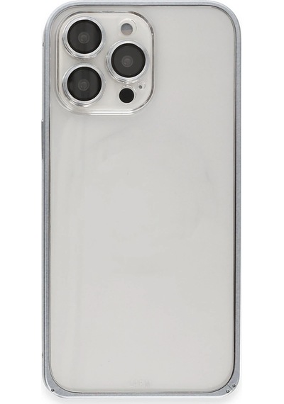 Flzdgnkr Joko İphone 15 Pro Max Metal Bumper Mat Kapak - Gri