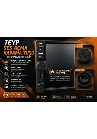 Universal Teyp Düğmesi - Bir Çok Double Teyp İçin Ses Açma Kapama Düğmesi , Teyp Ses Tuşu