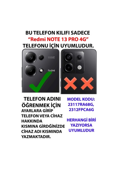 Redmi Note 13 Pro 4g Uyumlu Mantık Ve Duygu Temalı Baskılı Silikon Kılıf