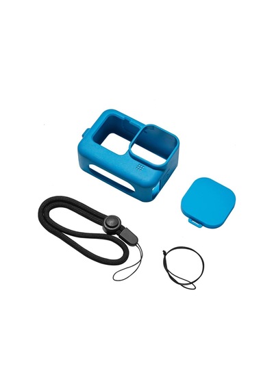 Sanger Go212a Gopro Hero 9 Silikon Kılıf Mavi