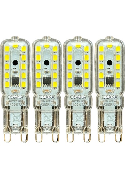 4 Adet Osaka 5w 6500k Beyaz Işık G9 Duylu Led Kapsül Ampul