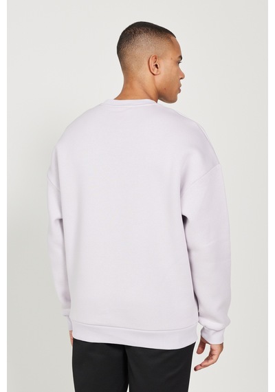 AC&Co / Altınyıldız Classics Erkek Lıla Oversize Fit Bol Kesim Pamuklu İçi Polarlı Bisiklet Yaka Sweatshirt Lila AC&Co / Altınyıldız Classics Erkek Lıla Oversize Fit Bol Kesim Pamuklu İçi Polarlı Bisiklet Yaka Sweatshirt Lila