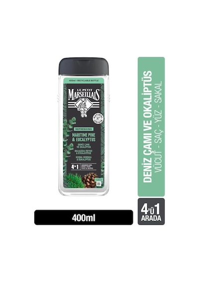 Le Petit Marseillais Men Deniz Çamı Ve Okaliptüs Duş Jeli 400 ML