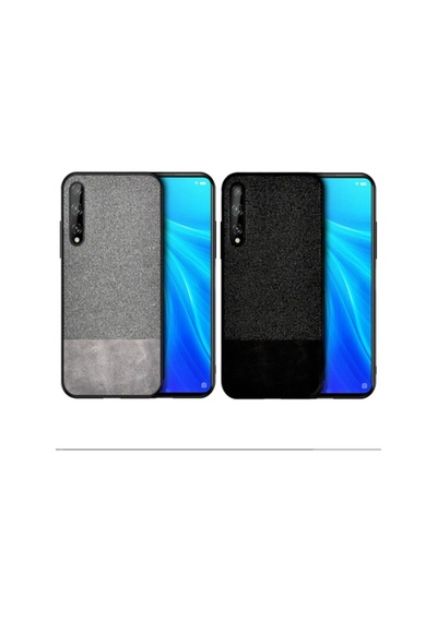 Microcase Huawei P Smart S Fabrik Serisi Kumas & Deri Desen Kilif 447039107