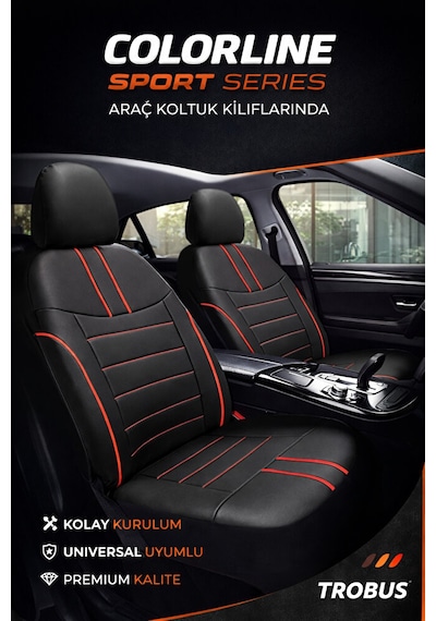 Mercedes S Serisi 2014 Ve Sonrası Uyumlu Colorline Sport Deri Siy