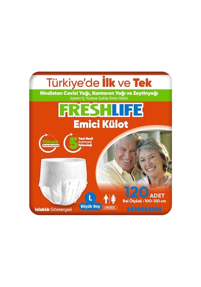 Large Emici Külot 30 Lu 4 Paket 120 Adet L