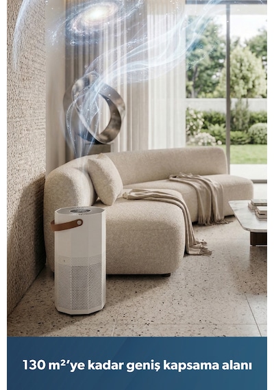 Homend 9012H Wi-Fi Destekli UV-C ve İyonizerli Akıllı Hava Temizleme Makinesi Beyaz