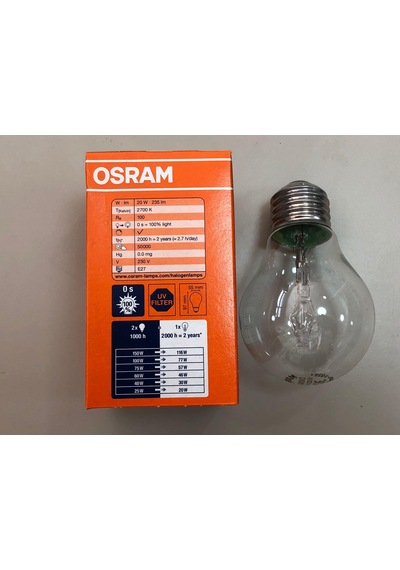 Osram 3 Adet 20w 25w 235lümen E 27 Halojen Lamba
