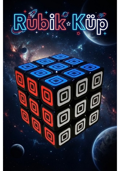 Profesyonel 3x3 Hızlı Zeka Küpü - Özel Dokulu Siyah Speed Cube - Akıl Ve Mantık Oyunu