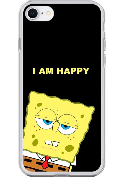 Apple Uyumlu iPhone 6s Plus Şeffaf Kılıf Sponge Bob Tasarımlı 1