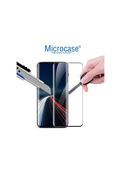 Microcase OnePlus 7 Pro 3D Curved Tam Kaplayan Tempered Cam