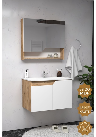 Teta Home Napoli 65 Cm Mdf Banyo Dolabı Seti Atlantik Çam-beyaz Atlantik Çam - Beyaz Teta Home Napoli 65 Cm Mdf Banyo Dolabı Seti Atlantik Çam-beyaz Atlantik Çam - Beyaz