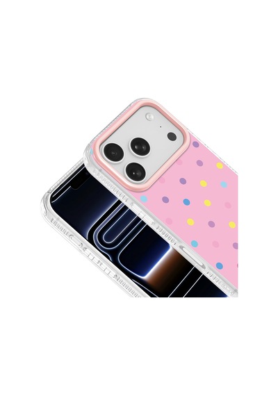 Maks Technology Apple Uyumlu iPhone 18 Pro Max Kılıf Airbag Tasarımlı Mkst Potik Sert Pc Kapak - Pembe