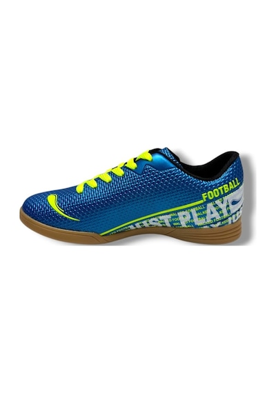 Walked 233-26 Futsal Erkek Salon Futbol Ayakkabı Mavi Sarı Mavi 