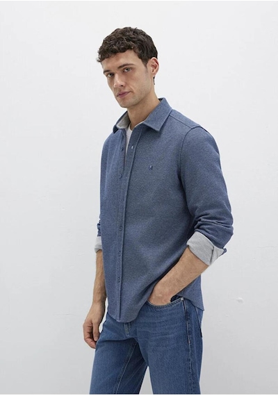 Mavi Erkek Uzun Kol Gömlek Koyu Denim 0211763-70718 Mavi