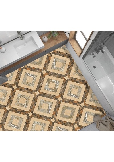 Kaplama Zemin Kaplama Folyosu 65x130 Cm Geometric Floor