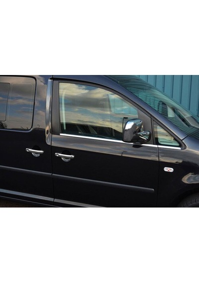 Vw Volkswagen Caddy Uyumlu Cam Çıtası 4 Parça 2015-2019 Paslanmaz Krom