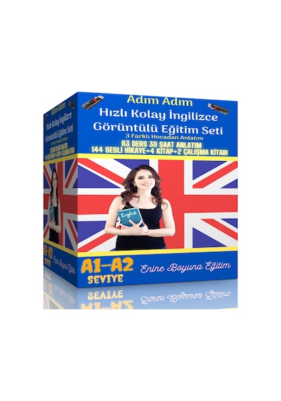 Adım Adım Hızlı Kolay İngilizce Görüntülü Eğitim Seti
