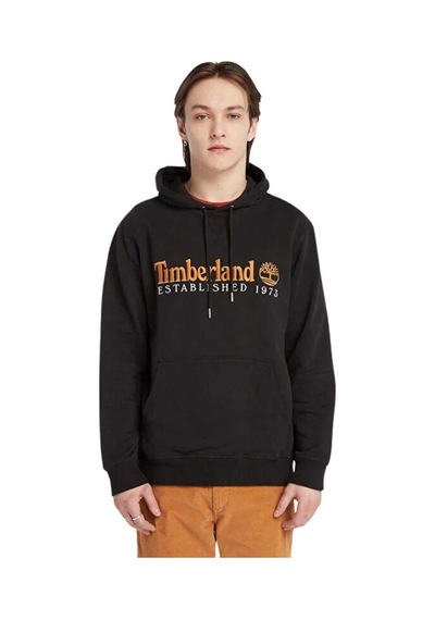Timberland Established 1973 Embroidery Logo Brush B Erkek Sweatshirt Siyah