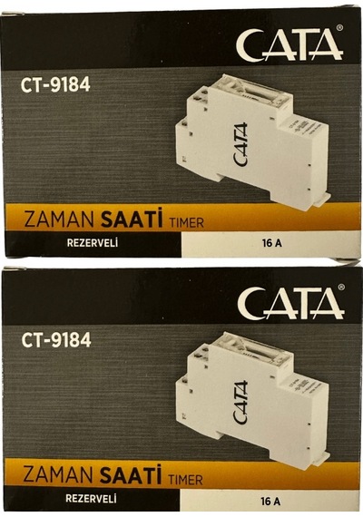 Cata Ct-9184 16 Amper Rezerveli Zaman Saati 2 Adet