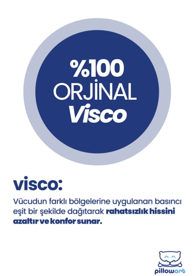 Ortopedik Visco Bel Destek & Oturma Minderi - Ofis, Araç, Ev Çalışma Sandalyesi İçin Siyah