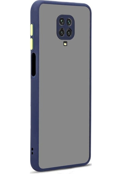 Xiaomi Redmi Note 9S Kılıf Zore Hux Düğme Ve Kapak Zıt Renk Kılıf