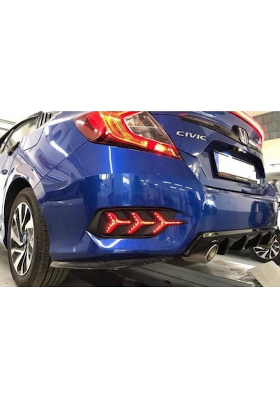 Honda Civic Fc5 Uyumlu Arka Sis Ledi Y Model Kayar Sinyalli