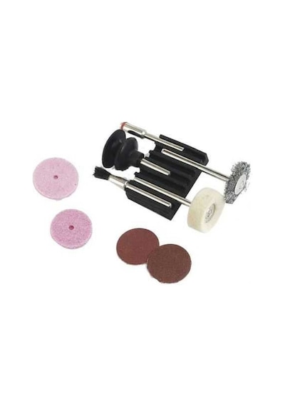 Mannesmann 92564 Gravür Hobi Mini Fırça Zımpara Seti - 9 Parça