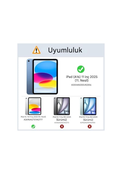 Apple iPad 11 A16 11 İnç / 10. Nesil 10.9inç Uyumlu Askılı Karakterli Standlı Cute Dolls Çocuk Kılıfı Kılıf