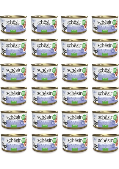 Schesir Ton Ve Orfoz Jöleli Tamamlayıcı Kedi Konservesi 70 Gr. X 24 Adet