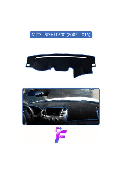 Mıtsubıshı L200 2005-2015 Araca Özel Torpido Örtüsü Kolay Montaj Güneşten Korur Koruma H35