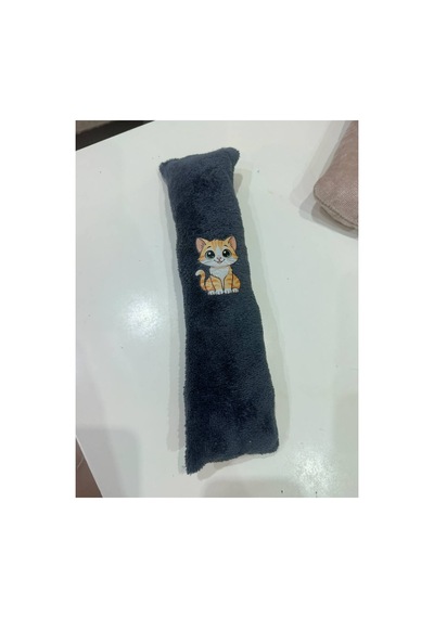 Kedi Köpek Oyuncağı Peluş Baskılı, Yumuşak Kumaşlı Hışırtılı Oyuncak Siyah - 937493409