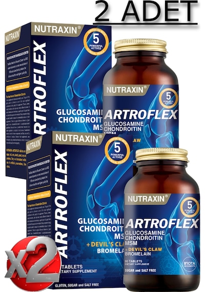Nutraxin 2 Adet Nutraxin Artroflex 90 Adet Tablet - Glukozamin-msm-kondroitin-bromelain-şeytan Pençesi