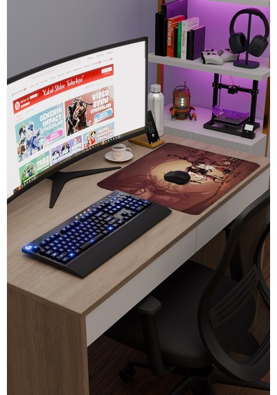 Don't Starve Kaymaz Dikişli Kauçuk Oyuncu Mousepad V3 - 48x40 Xl Gaming Mouse Pad Fare Altlığı