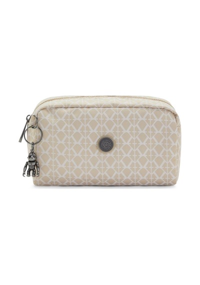 Kipling Gleam Makyaj Çantası Kahverengi Sıgnature Beıge