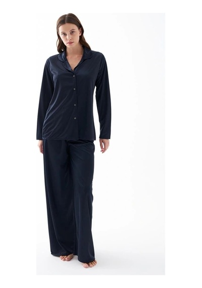 İkikareshop Kadın Lacivert Oversize Saten Pijama Takımı - Rahat Kesim Şık Ev Giyim Seti Çok Renkli İkikareshop Kadın Lacivert Oversize Saten Pijama Takımı - Rahat Kesim Şık Ev Giyim Seti Çok Renkli
