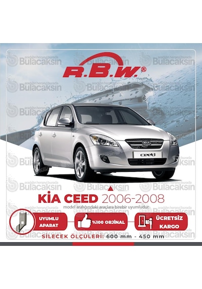 Rbw Kia Ceed 2006 - 2008 Ön Muz Silecek Takımı