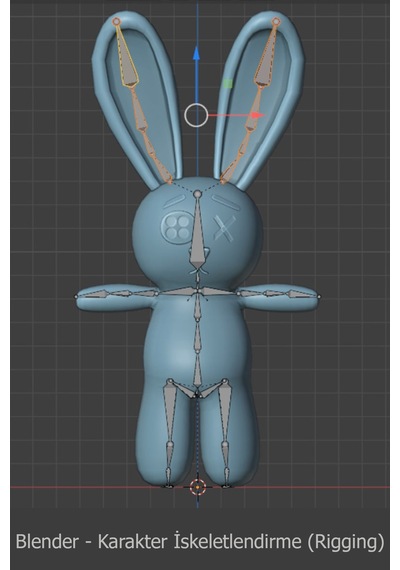 Blender 4.1 Modelleme, Renklendirme, İskeletlendirme Eğitim Seti