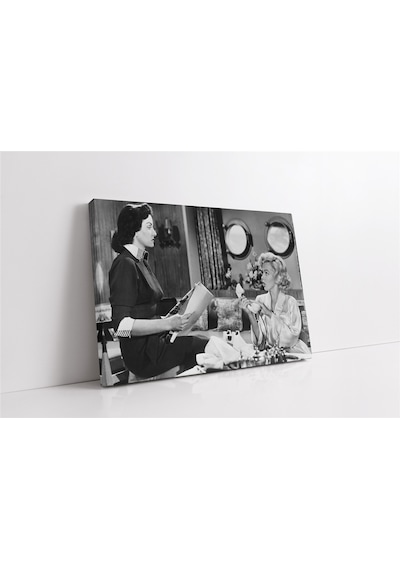 Siyah Beyaz Marilyn Monroe Kanvas Tablo-154314