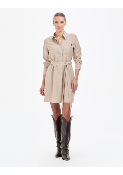 Pierre Cardin Kadın Vizon Elbise Dokuma 50318196-vr052 Vizon