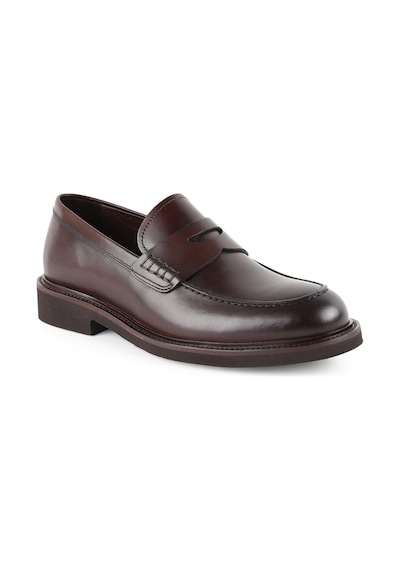 Libero Lz5009 Unisex Hakiki Deri Loafer Ayakkabı - Eva Tabanlı Klasik Model 36-39 Kahve